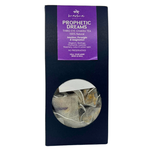 Prophetic Dreams Third Eye Chakra Tea - Intuitive & Enlightening Herbal Blend - 15 Pyramid Sachets