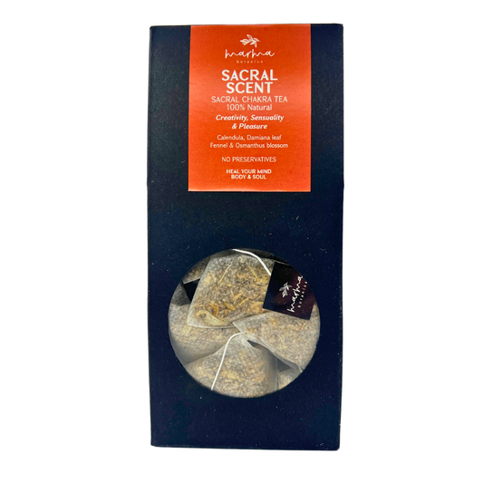 Sacral Scent Chakra Tea - Calendula & Damiana Leaf Blend for Creativity & Sensuality - 15 Pyramid Sachets