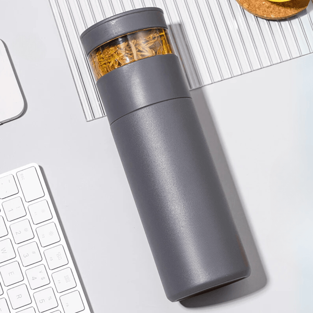 Minimalist Thermal Flask with Tea Infuser | Fast Delivery in Lebanon