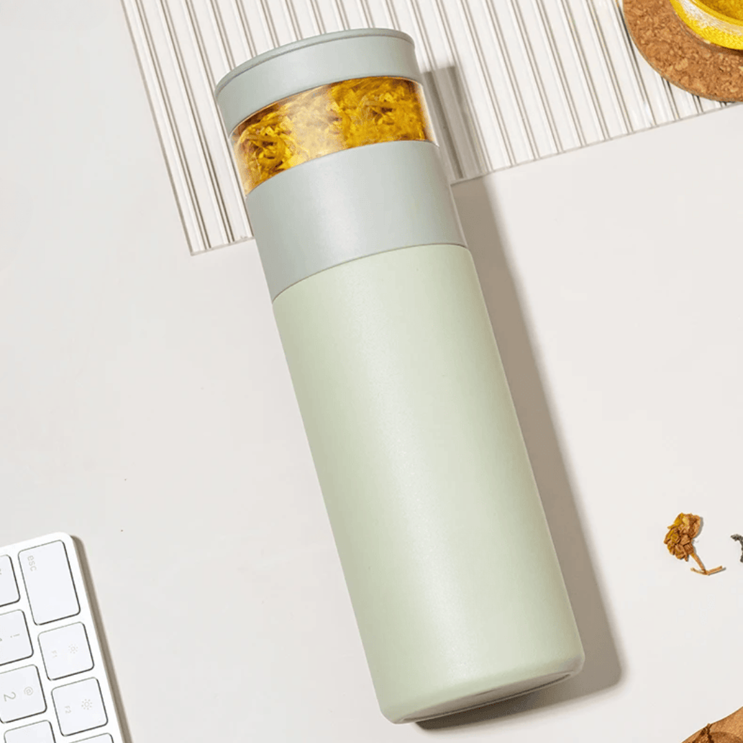 Minimalist Thermal Flask with Tea Infuser | Fast Delivery in Lebanon