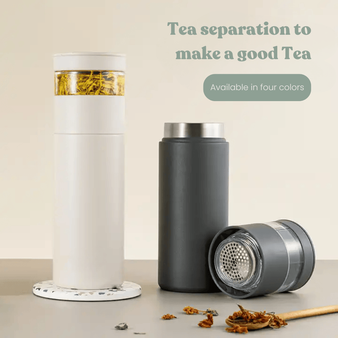 Minimalist Thermal Flask with Tea Infuser | Fast Delivery in Lebanon